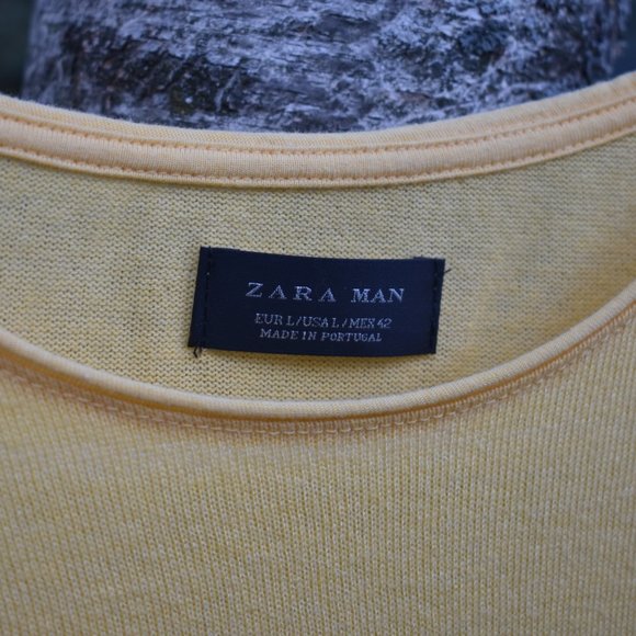 Zara Man Yellow T Shirt - Picture 4 of 4